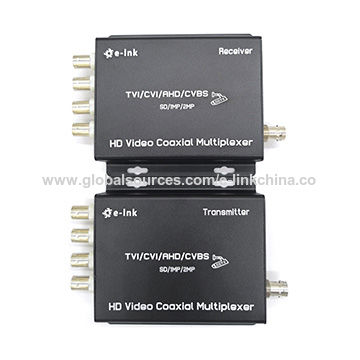 4Channel HD Video over Coaxial cable up 100M Multiplexer For TVI CVI AHD camera