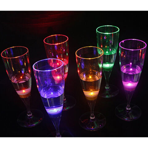 Wine Glasses with LED Glowing Lights 