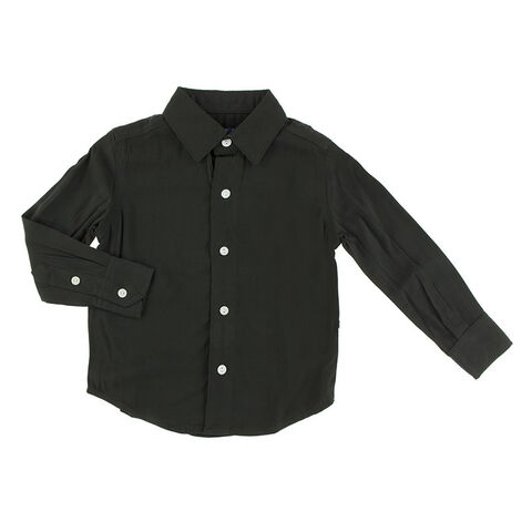 silky black dress shirt