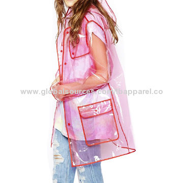 Clear pink raincoat Clearance