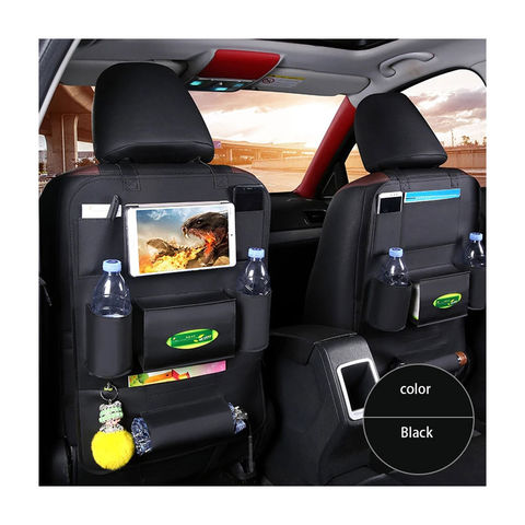 Car Seat Back Bag Organizer Storage iPad Phone Holder Multi Pocket Leather Cool 
