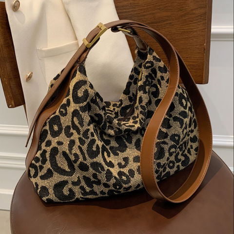 leopard print large bag