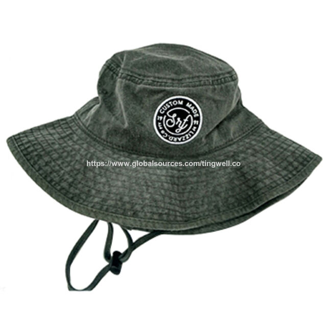 embroidered bucket hats no minimum