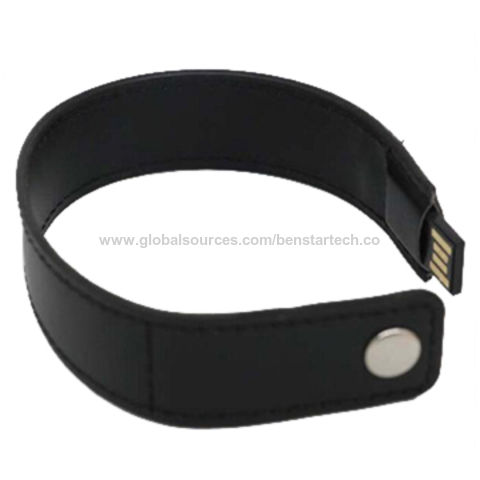 China Promotional Leather Bracelet Usb Flash Drives From Shenzhen Leather Bracelet Usb Flash Drives