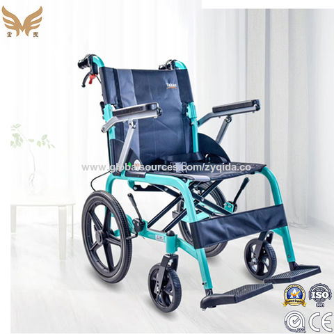 China Folding Aluminum Alloy Light Weight Economical Manual Wheelchair ...