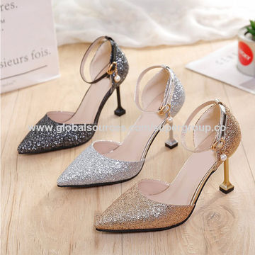 China 2021 sandalias bajas del estilete de la hebilla del brillo de las  nuevas de la moda del verano mujeres de los zapatos de tacón alto encendido  Global Sources,las sandalias de las