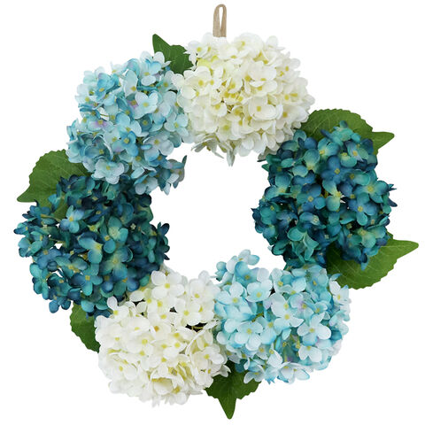 China40cm handmade garland artificial Hydrangea flower wreath for ...