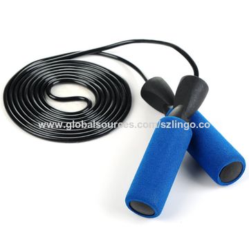 China Fitness Fat Burning Pvc Skipping Jump Rope With Sponge Handles On Global Sources Skipping Rope Fitness Jump Rope Pvc Rope Skipping