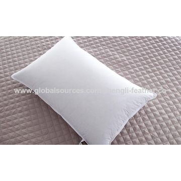 China White Duck Down Feather Fill Pillow From Hangzhou Wholer China Good Support White Duck Down Feather Fill Pillow With 233t Proof Cotton Cover