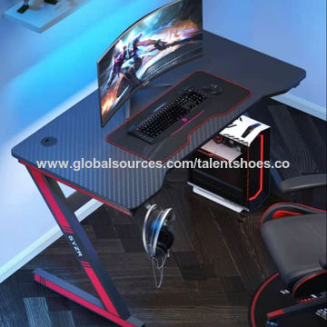 China Motpk Gaming Desk Home Office Desk Workstation With Carbon Fiber On Global Sources Computer Table Computer Desk Gaming Desk