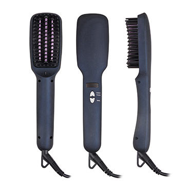 2 in 1 mch heating ionic straightener brush