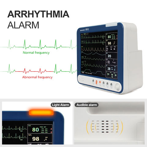 China 12.1 inch Medical Equipment Hospital Multiparameter SPO2 Function ...