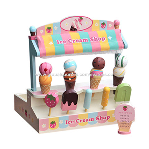 ice cream toy wooden