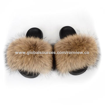 womens fur slippers