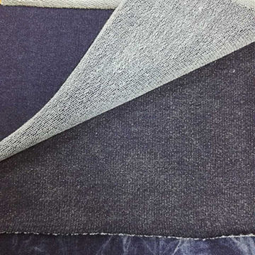 denim french terry fabric