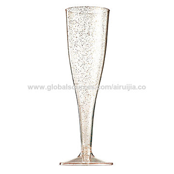 plastic wedding champagne glasses