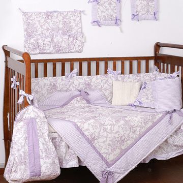 Flameproof Baby Bedding Set With Gingham Piping And Satin Strips Global Sources - Satin Baby Bedding Sets Flameproof Baby Bedding Set With Gingham Piping And Satin Strips Global Sources - Satin Baby Bedding Sets