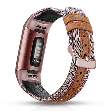 fitbit 3 leather strap