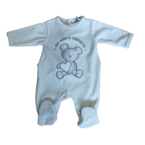 velour baby romper