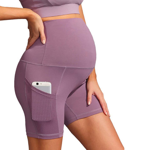 China Pantalones atléticos del desgaste del salón de los pantalones cortos  de la yoga de las mujeres del embarazo de maternidad de los pantalones  cortos encendido Global Sources,Cortocircuito de la maternidad,Pantalones  cortos
