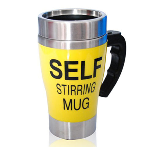 China 350ml Stainless Steel Liner Self Stirring Coffee Mugs On China Stainless Steel Liner Self Stirring Coffee Mugs