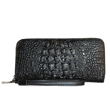 Details about   Women Green Clutch Bag Crocodile Leather Hand Clutch Bag Double Fold Clutch 