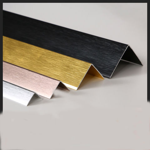Metal Edge Padding China Aluminum alloy L wrapping closing edge holder tile wallboard ...
