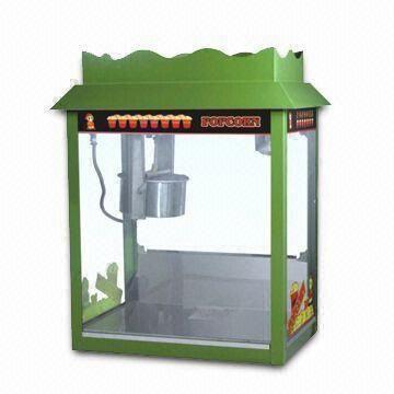 green popcorn machine