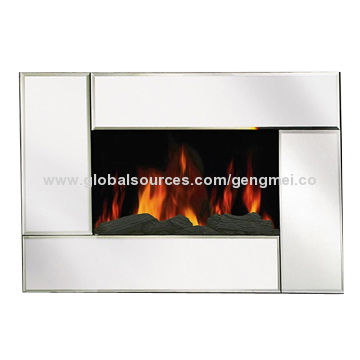 Wall Mounted Electric Fireplace With Bevel Edge Mirror Glass Front Panel Global Sources - Glass Front Electric Fireplace Wall Mounted Electric Fireplace With Bevel Edge Mirror Glass Front Panel Global Sources - Glass Front Electric Fireplace