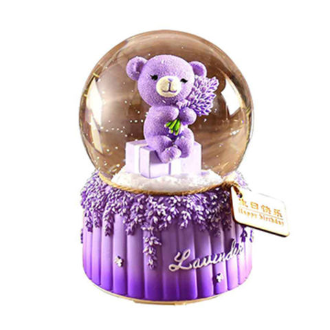 teddy bear snow globe