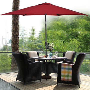 Chinaoutdoor Umbrella 45 Degree Push Button Crank Tilt Uv Protection Great For Garden Pool Side Beach On Global Sources