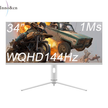 China 34inch Ultra Wide Screen 21 9 Gaming Monitors Flat Wqhd 144hz Ips 1ms Panel Qled With Type C On Global Sources Wqhd 144hz With Type C Ultra Wide Screen
