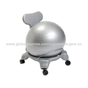 white yoga ball