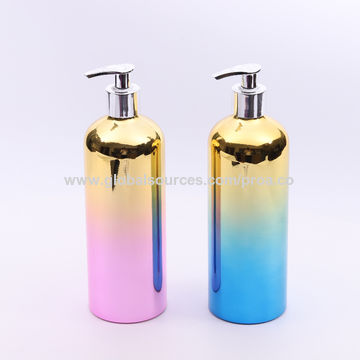 Download China 1000ml Gradation Electroplate Shiny Shampoo Aluminum Custom Cosmetic Bottle With Lotion Pump On Global Sources Aluminium Cosmetic Bottle Aluminium Shampoo Bottle Aluminium High Quality Bottle