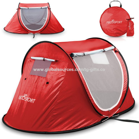 China Pop Up Folding Sleeping Bed Tent Fits 2 People Automatic Open Water Resistant Uv Protection On Global Sources Automatic Instant Tent Portable Cabana Beach Tent Uv Protection Sun Shelter