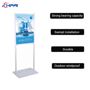 Hangpai Outdoor Floor Display Promotional Advertising Banner Metal