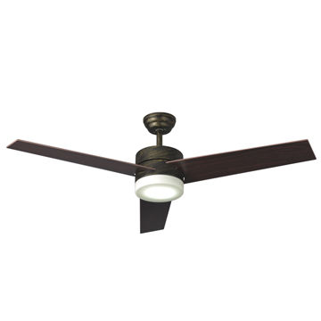 China 48 52 Ceiling Fan With Led Light Acrylic Shade 3 Blade