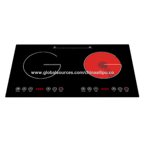 China 3600w 2 Burners Induction And Infrared Ceramic Cooktop