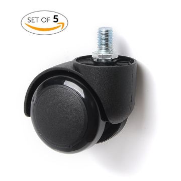 Pack Of 5 2 Polyurethane Material Office Chair Caster Wheels Office Chair Caster Wheels