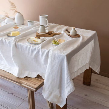 Solid Table Linen China Ins modern style solid color Linen fabric tablecloth table linen ...