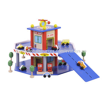 China 2016 New Products Interesting Wooden Toy Garage From Wenzhou