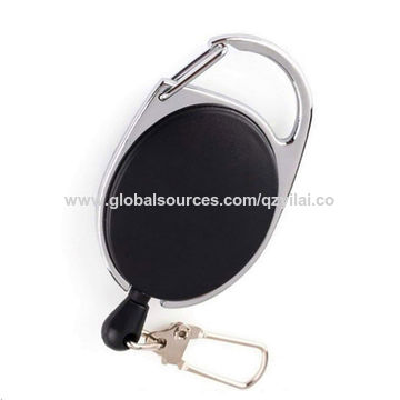 Reels Retractable Badge Clip ID Card Holder Hook Keychain Keyring