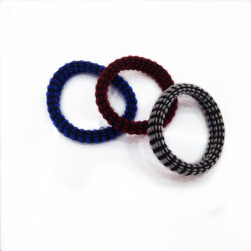 Color Bars Hair Bands Dacron Yarn And Nylon Yarn Soft And Elastic