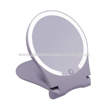 China 1x 10x Magnifying Travel Size Round Shape Strip Light Circle Makeup Mirror With Usb Rechargeable On Global Sources Led Hollywood Lights Lighted Vanity China 1x 10x Magnifying Travel Size, Travel Size 10x Magnifying Mirror