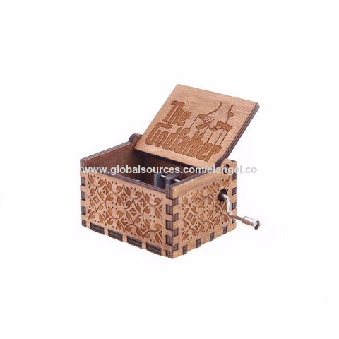 mini wooden music box