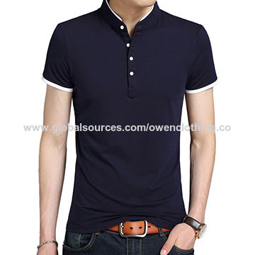 stand up collar t shirt