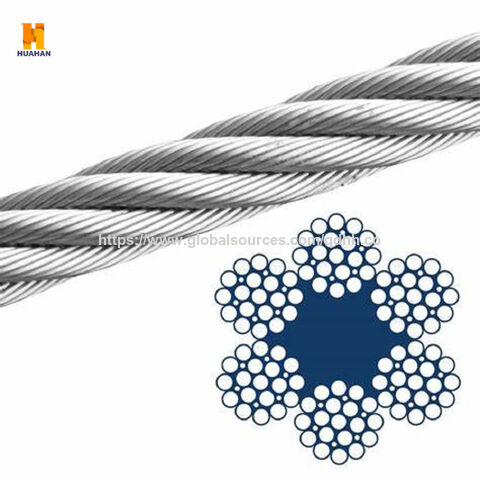 Sh Grade Wire Ropes China 6 x 7 Steel Wire Ropes, Measures 2 to 22mm, with EG or SC or HDG ...