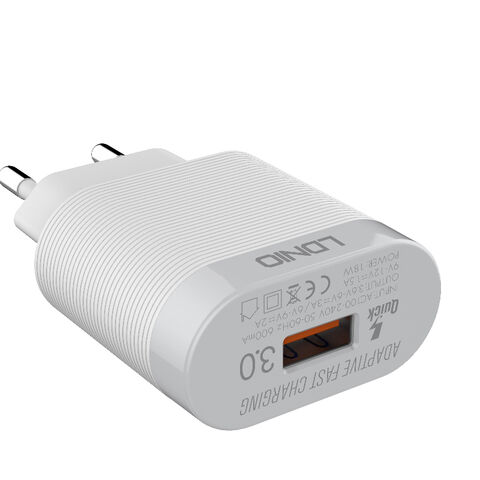 ChinaLDNIO AC/DC adapters travel charger phone charger QC3.0 with 1 USB ...