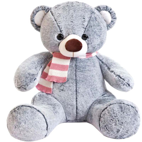 giant gray teddy bear