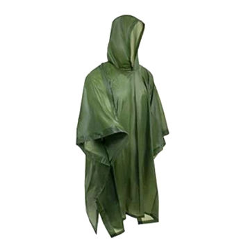 fabric rain poncho